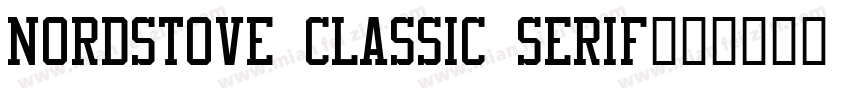 Nordstove Classic Serif字体转换